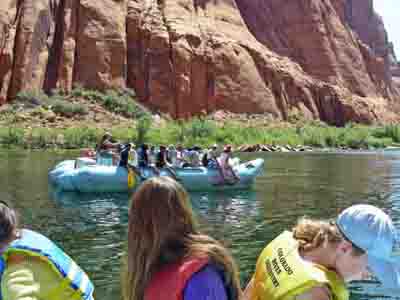 Colorado river rafts